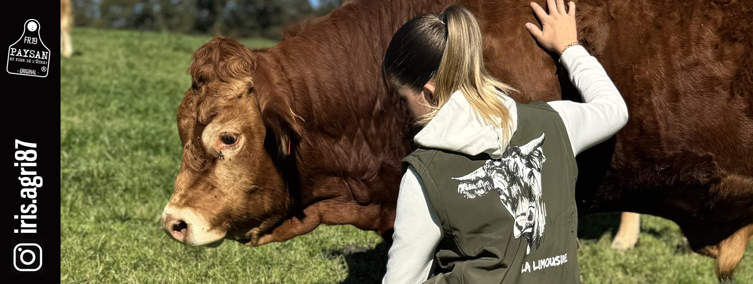 Iris avec le body-warmer Limousine